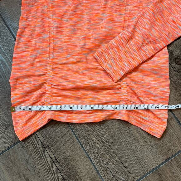 Athleta Orange Lightweight 1/4 zip stretch pullover Women’s Size Medium‎ - Picture 5 of 5